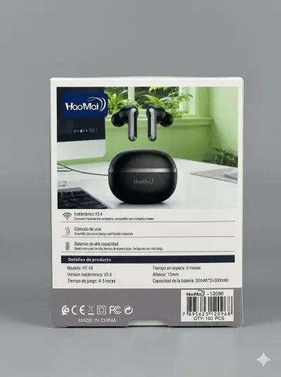 Auriculares inalámbricos HT-16 con alta capacidad - miniatura 2