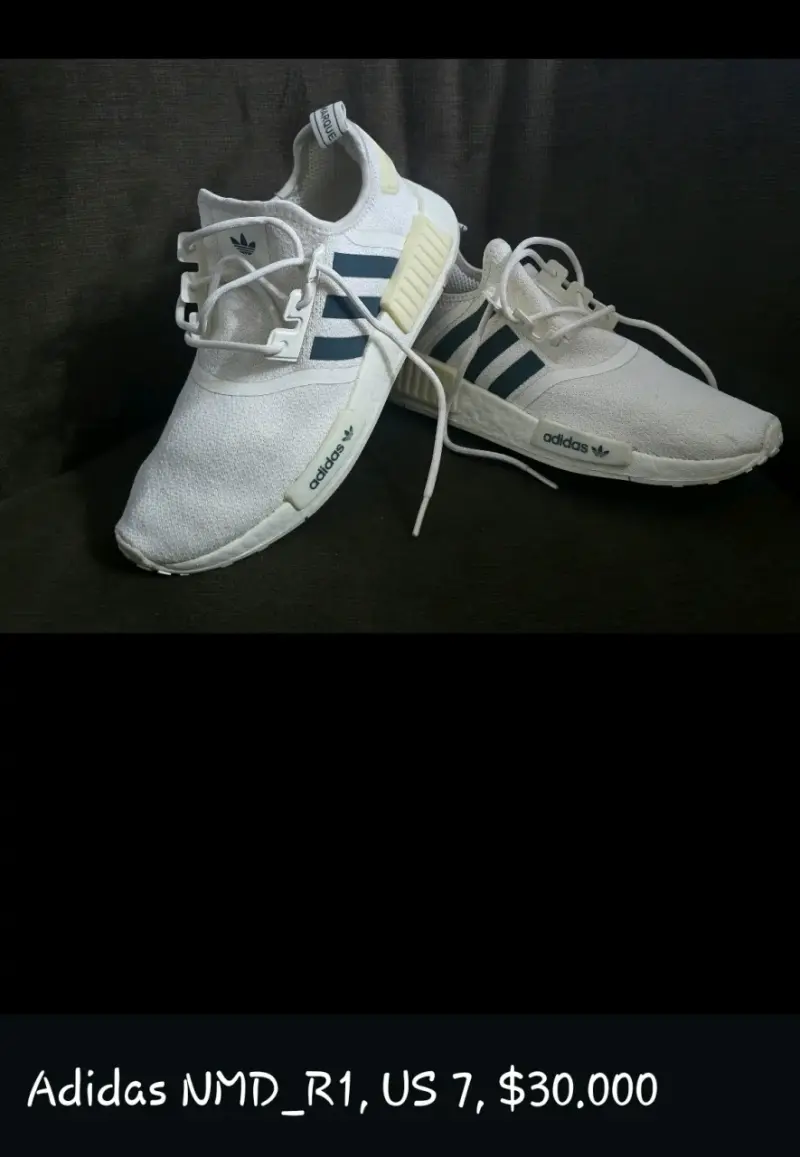 Zapatillas Adidas NMD_R1 blancas talla US 7
