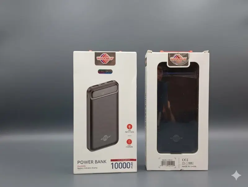 Power Bank Wisdomup 10000mAh con Pantalla LED