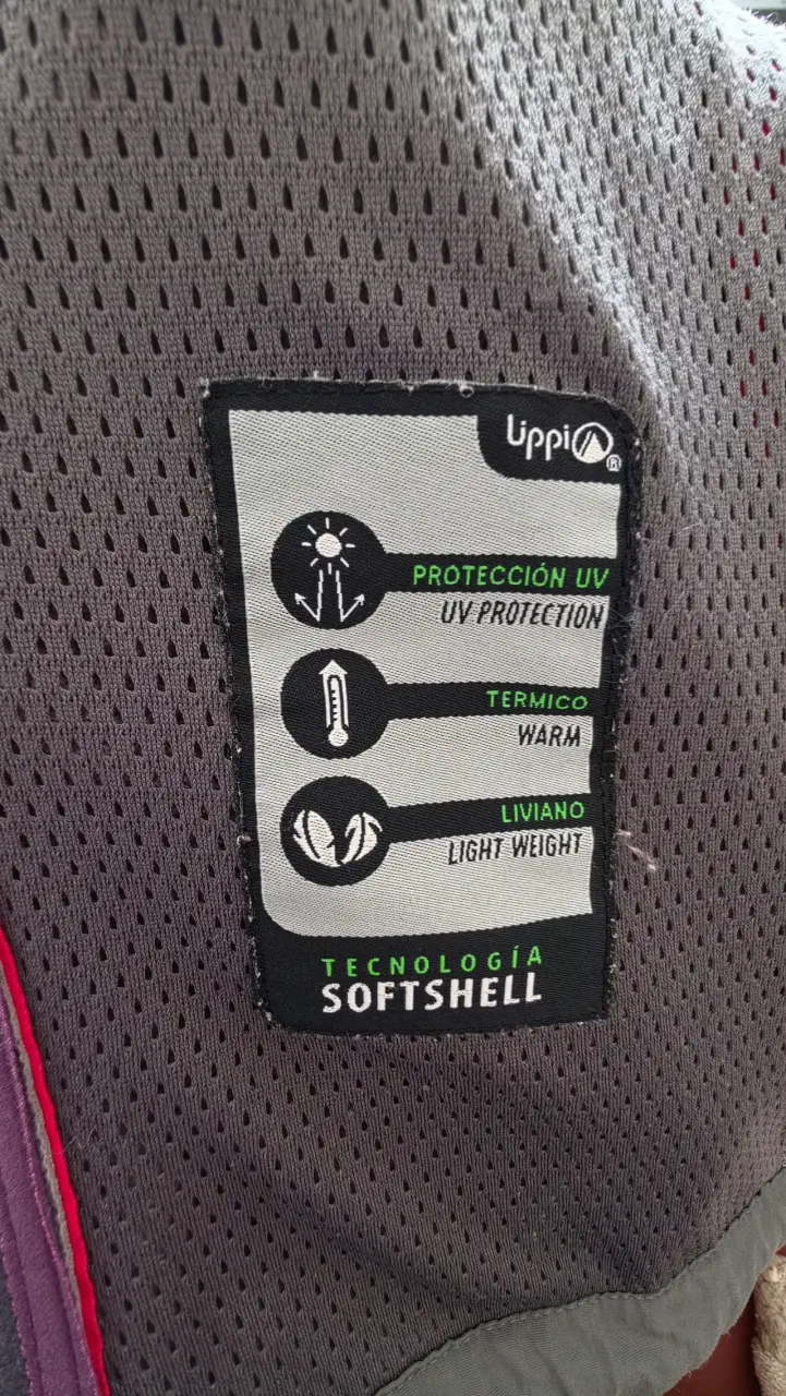 Chaqueta softshell roja Upp talla Xs Marca Lippi - 3
