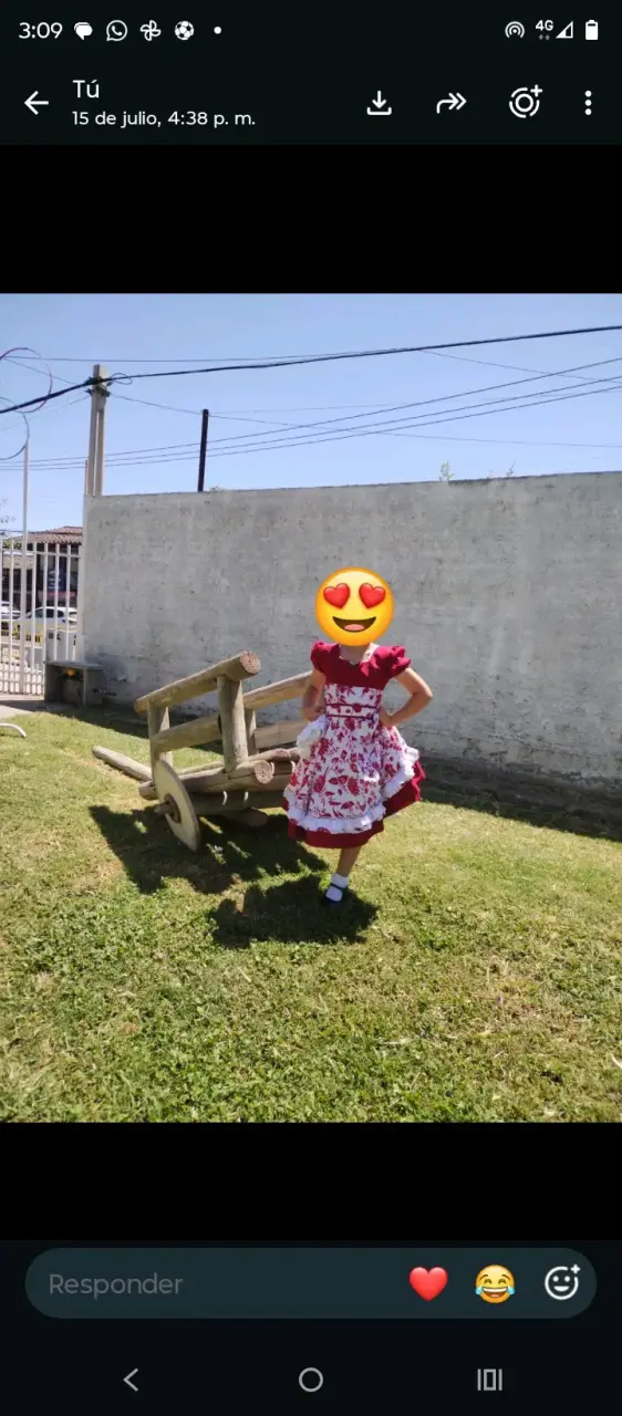 Vestido de huasa talla 10 - 2