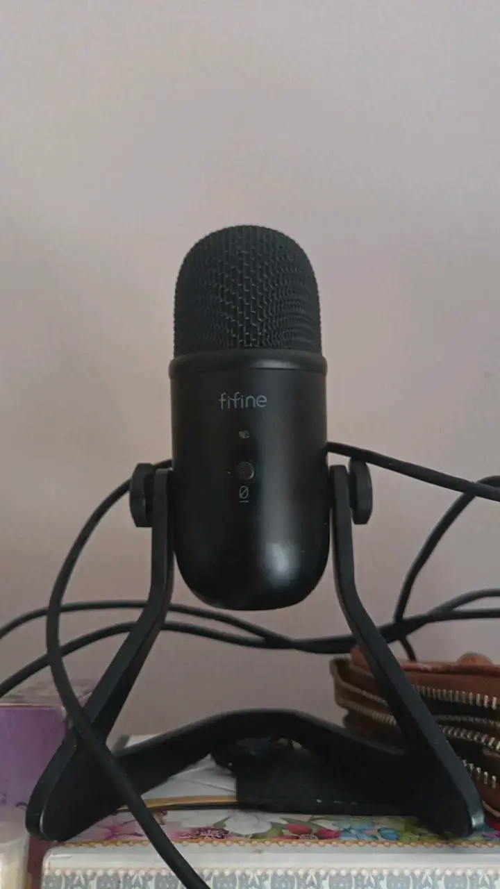 Micrófono USB Fifine Negro para Grabación