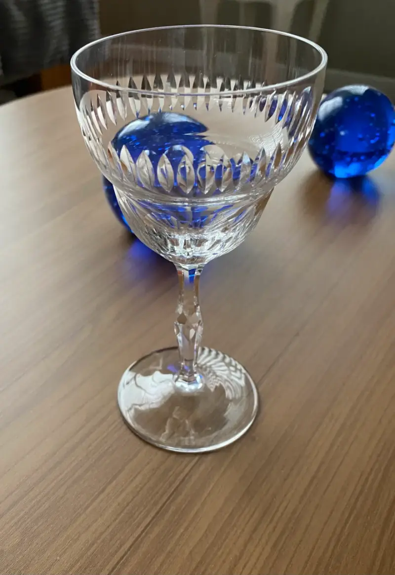 Copas de cristal tallado set de 4 - 5