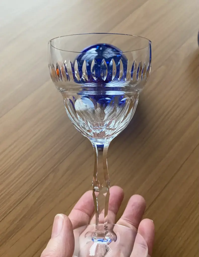 Copas de cristal tallado set de 4 - 6