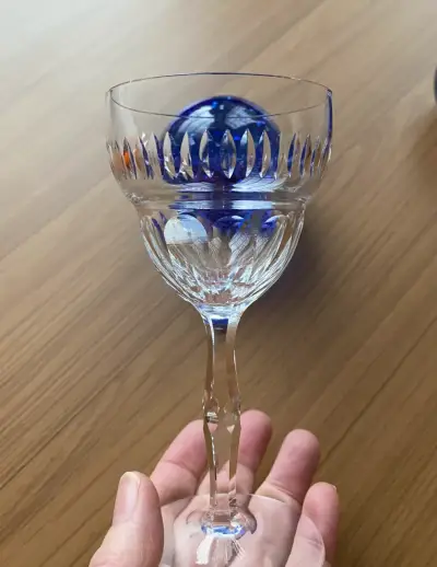 Copas  de cristal tallado set de 4 - miniatura 6