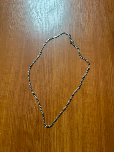 Cadena de plata quirurjico para hombre - miniatura 1