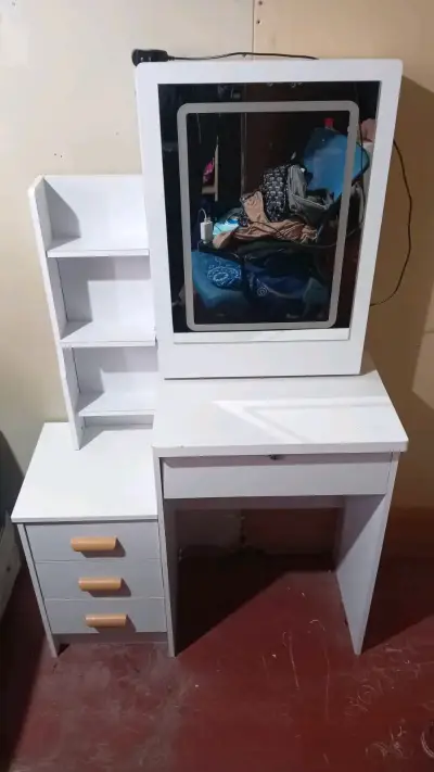 Tocador con espejo iluminado LED y cajones - miniatura 4