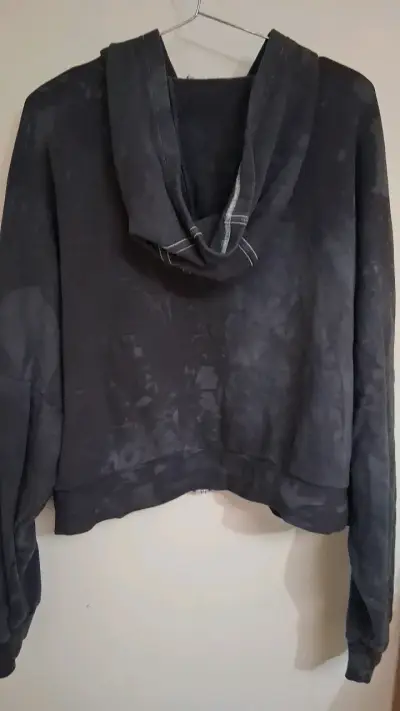 Polerón con capucha Adidas negro unisex - miniatura 2