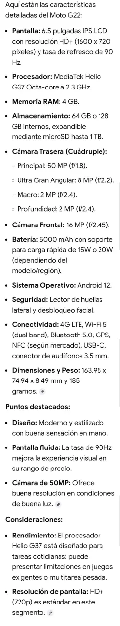 Smartphone Motorola con triple cámara - 3