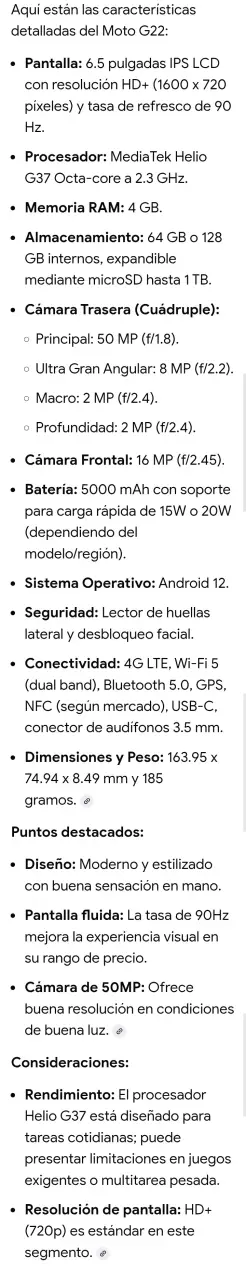 Smartphone Motorola con triple cámara - miniatura 3