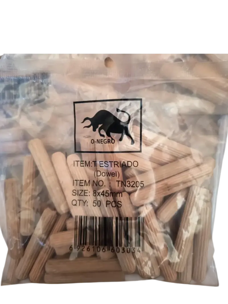 Pack 10 Bolsas Tarugo Madera 8x45mm (500u) - 3