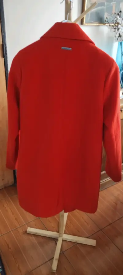 Abrigo rojo para mujer talla S - miniatura 2