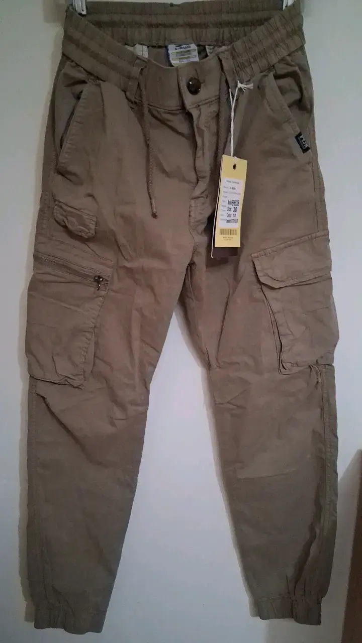 Pantalones cargo beige para hombre talla 30 - 1