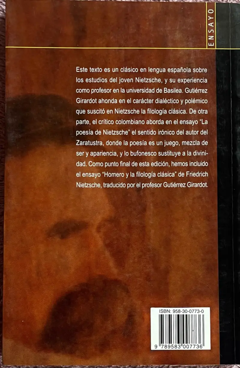 Libro 'Nietzsche y la filología clásica' de Rafael Gutiérrez Girardot - 2