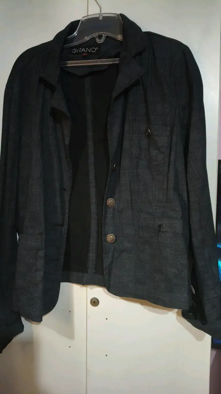 Blazer Gitano a cuadros gris para hombre - 1