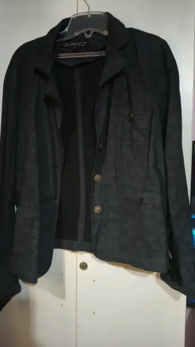 Blazer Gitano a cuadros gris para hombre - miniatura 1