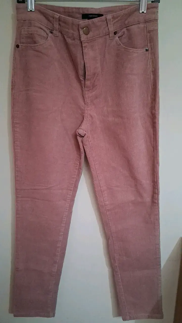 Pantalones de pana rosados Forever 21 - 1