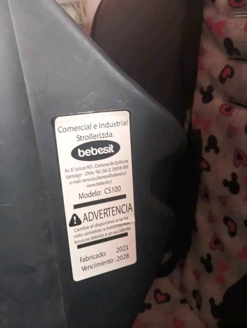 Silla de auto para bebé color azul - 2