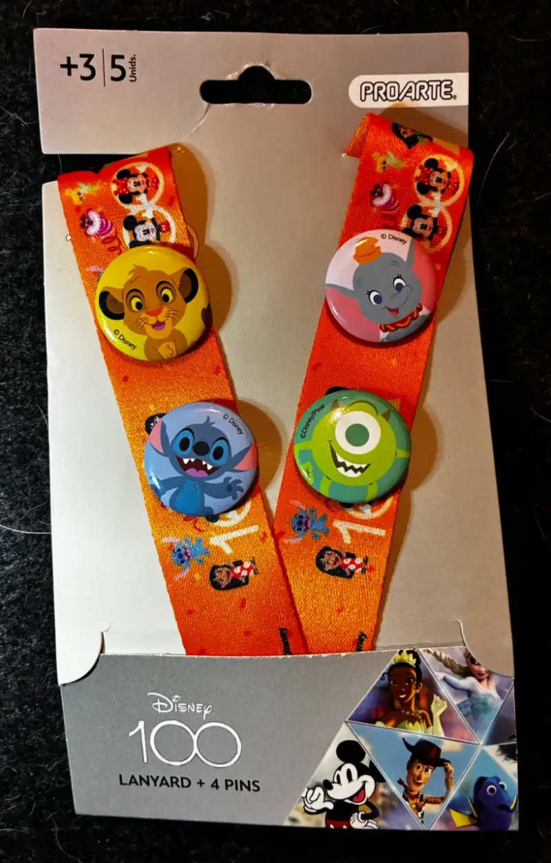 Lanyard Disney 100 con 4 Pines Proarte - 1