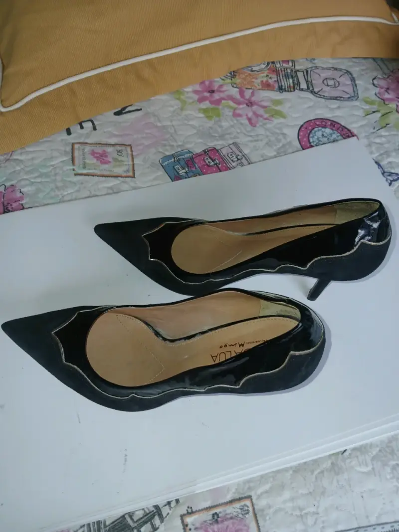 Zapatos de cuero negros mujer - 4