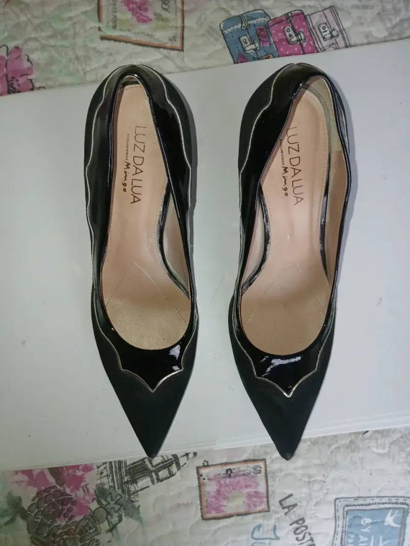 Zapatos de cuero negros mujer - 5