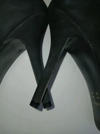 Zapatos de cuero negros mujer - miniatura 6