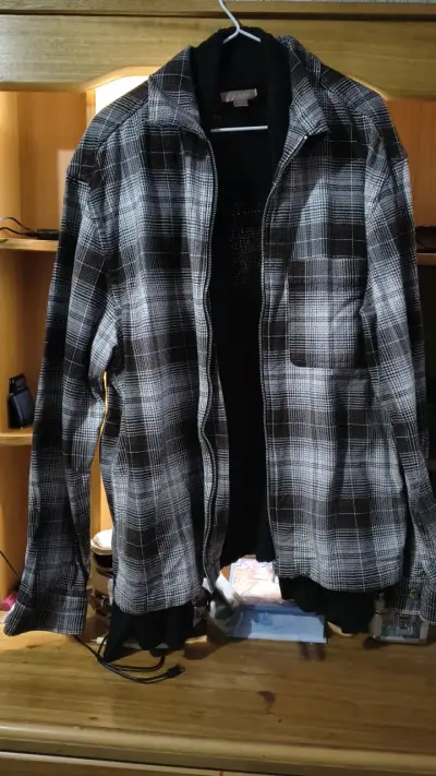Camisa de franela a cuadros para hombre - miniatura 1