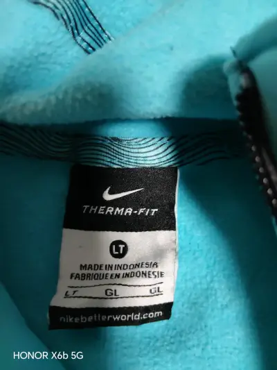 Chaqueta Nike Therma-Fit azul con capucha - miniatura 4