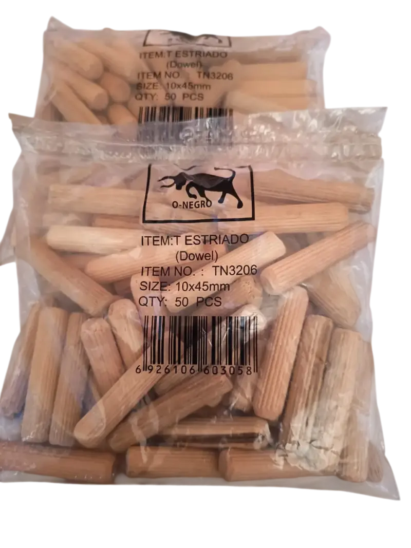 Pack 2 Bolsas Tarugo Madera 10x45mm (100u) - 1