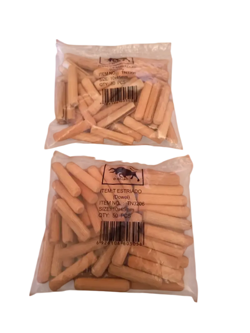 Pack 2 Bolsas Tarugo Madera 10x45mm (100u) - 2