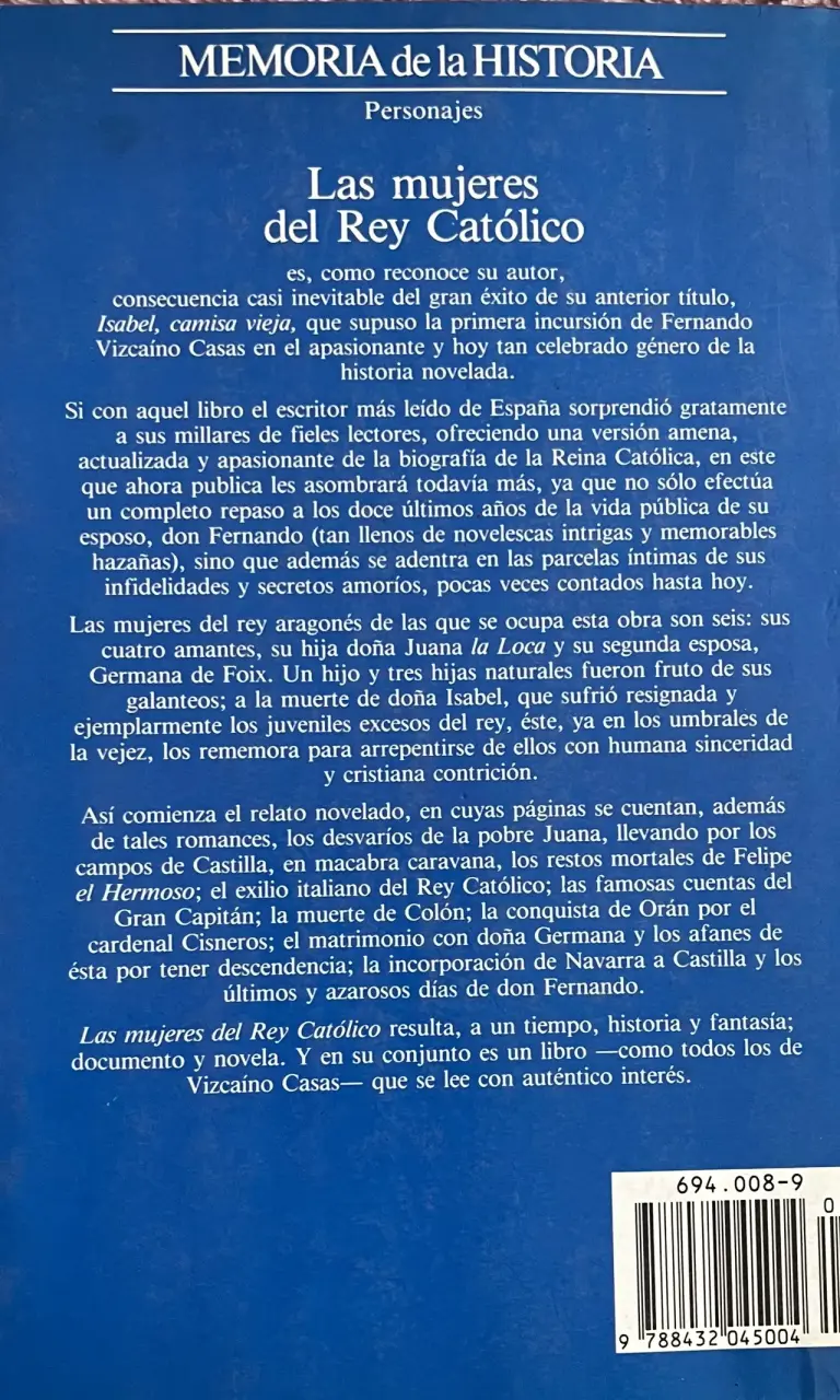 Libro 'Las mujeres del Rey Católico' de Fernando Vizcaíno Casas - 2