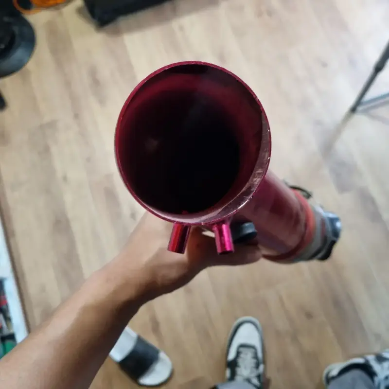 Tubo de admisión rojo para auto - 6