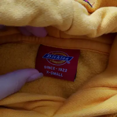 ✅ Polerón con capucha Dickies amarillo original - miniatura 2