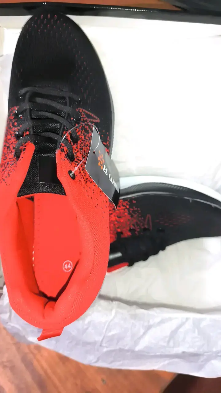 Zapatillas deportivas negras y rojas para hombre - 3