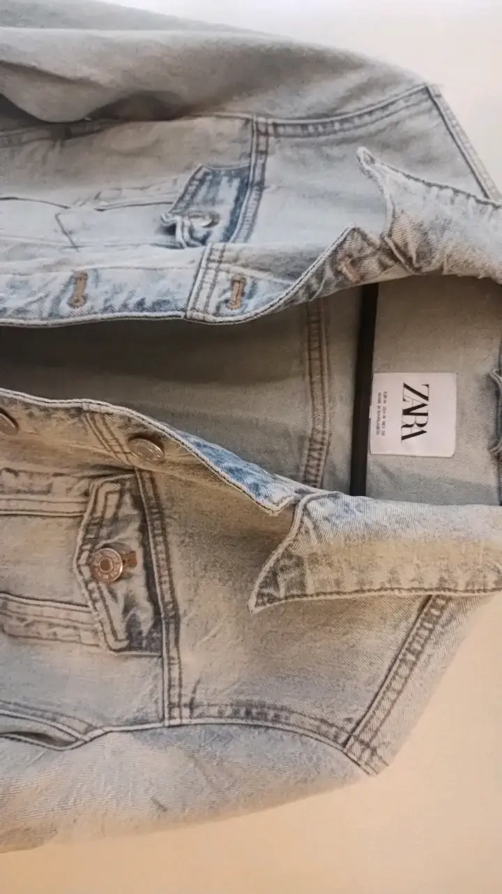 Chaqueta de mezclilla Zara para mujer - 4