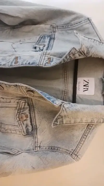 Chaqueta de mezclilla Zara para mujer - miniatura 4