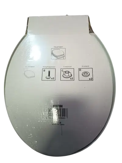 Tapa Asiento Baño WC Plastico 36x46 con Fijacion - miniatura 2