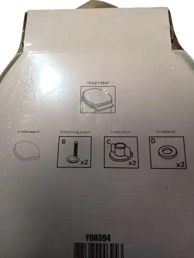 Tapa Asiento Baño WC Plastico 36x46 con Fijacion - miniatura 3