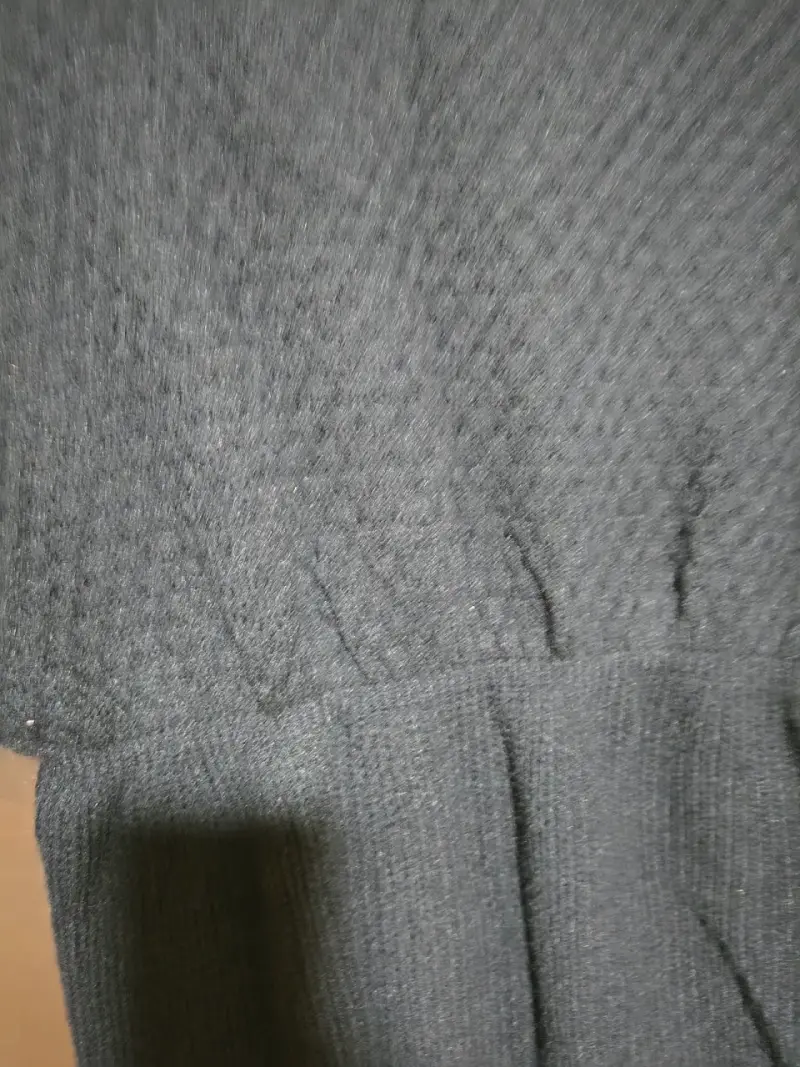 Vestido de punto negro para mujer - 3