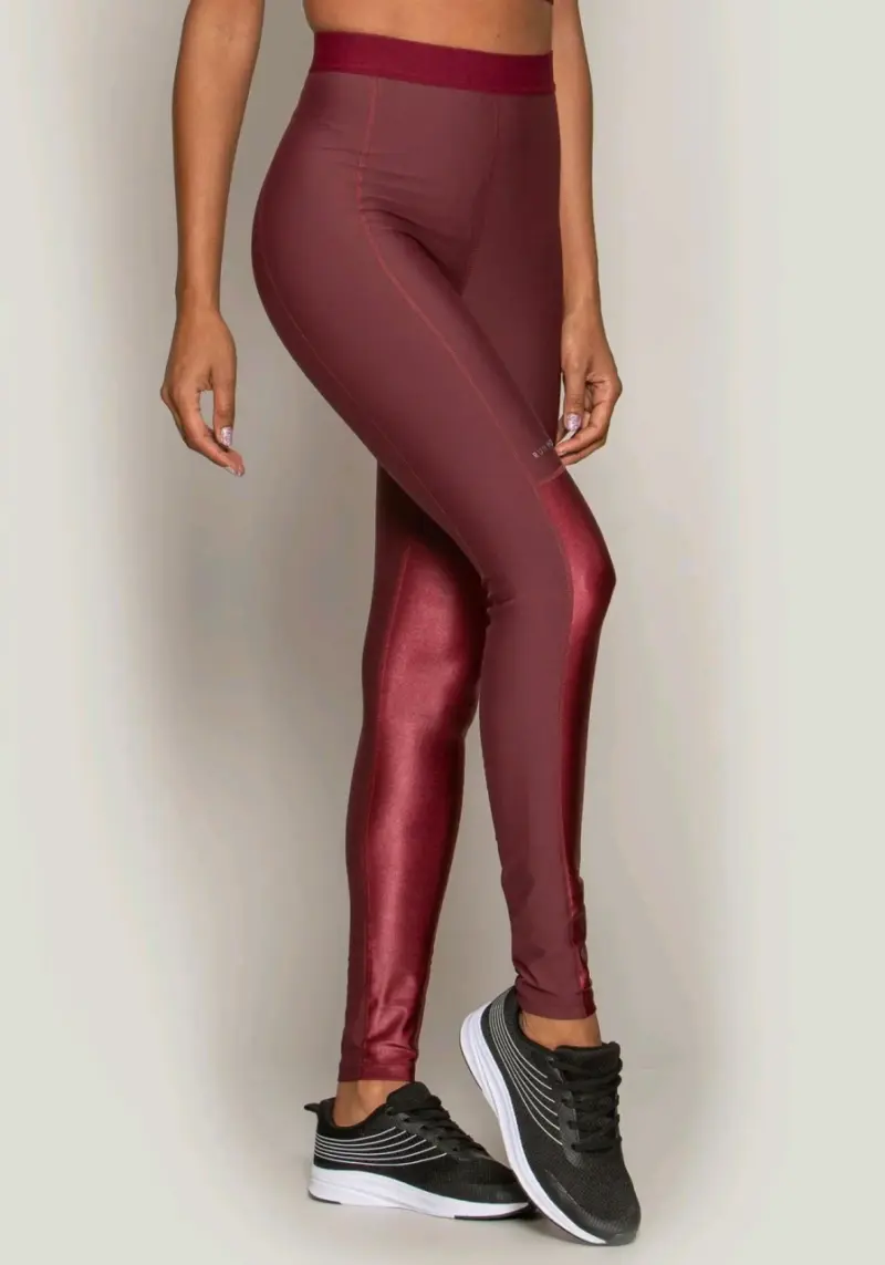 OFERTA Leggings deportivos mujer color burdeos - 1