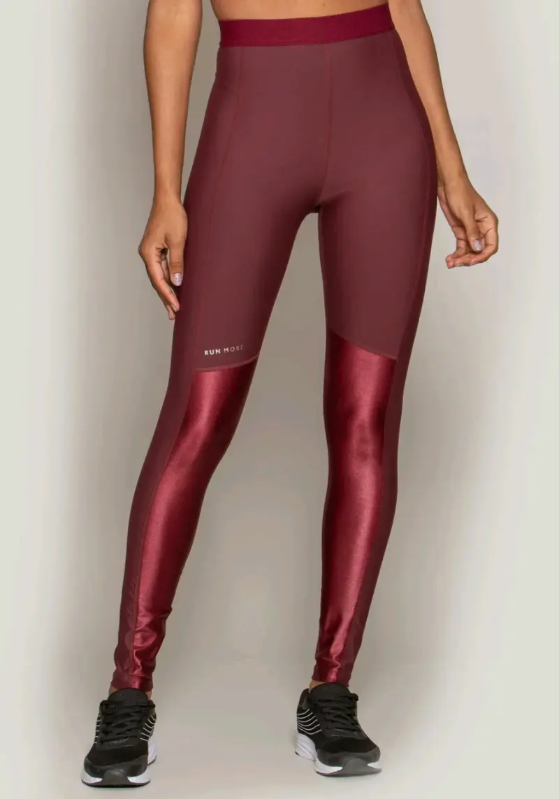 OFERTA Leggings deportivos mujer color burdeos - 2