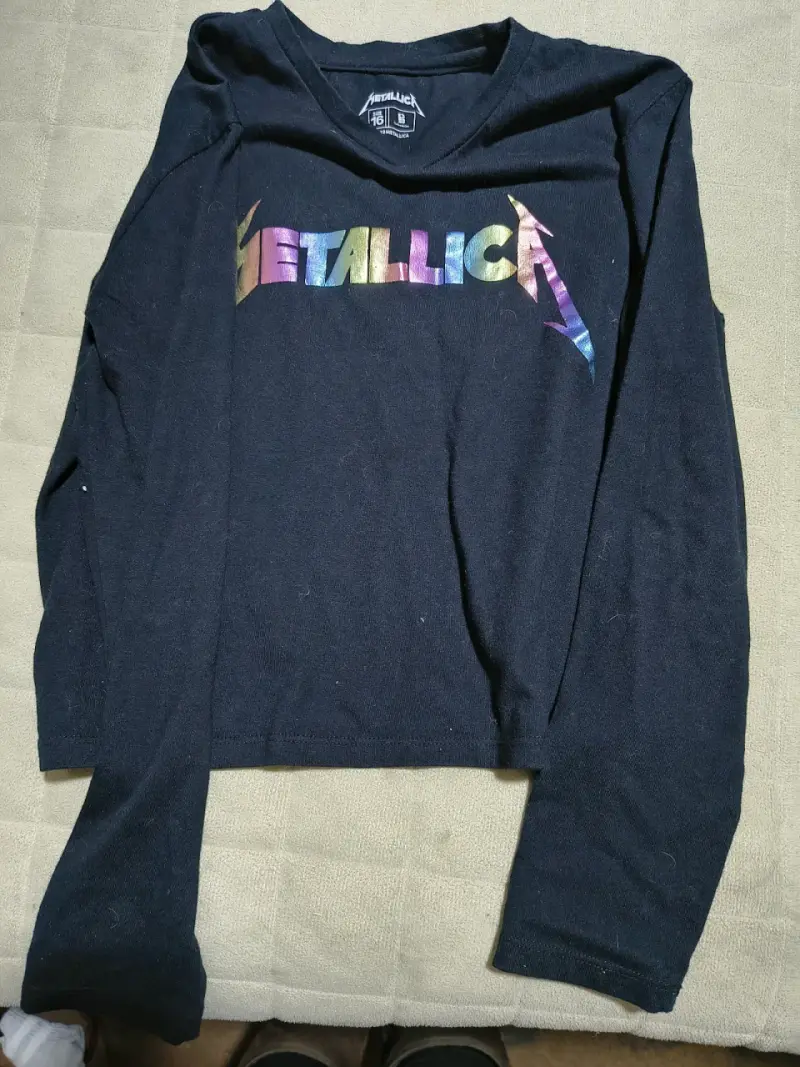 Polera Metallica negra manga larga niña 16 - 1
