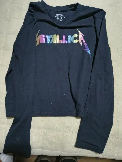 Polera Metallica negra manga larga niña 16 - miniatura 1