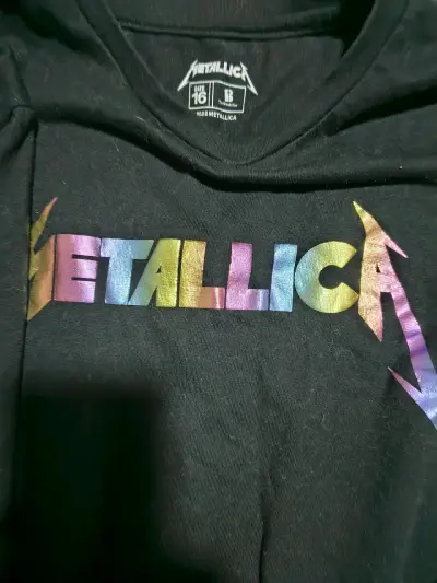 Polera Metallica negra manga larga niña 16 - miniatura 2