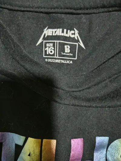 Polera Metallica negra manga larga niña 16 - miniatura 3