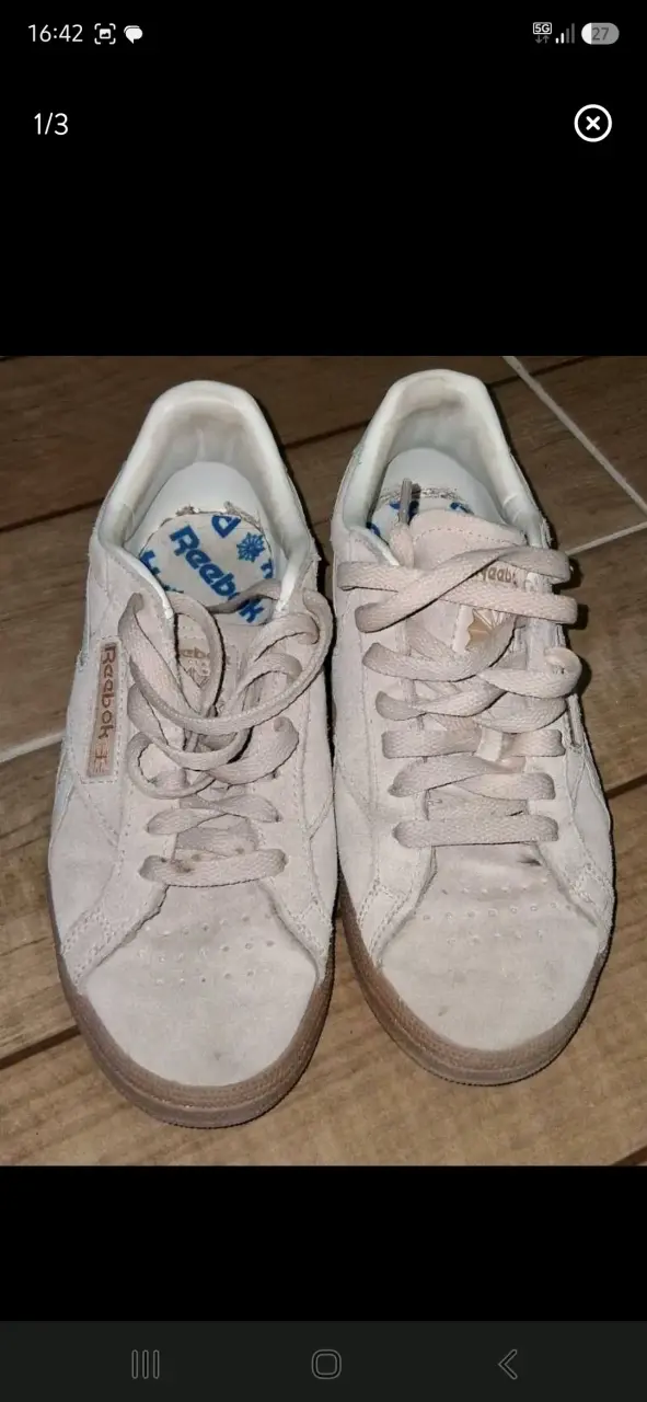 Zapatillas Reebok clásicas beige para hombre - 1