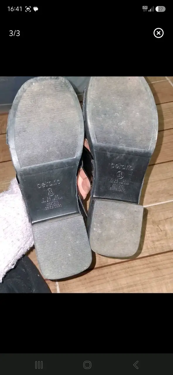 Sandalias negras Beira Rio para mujer - 2