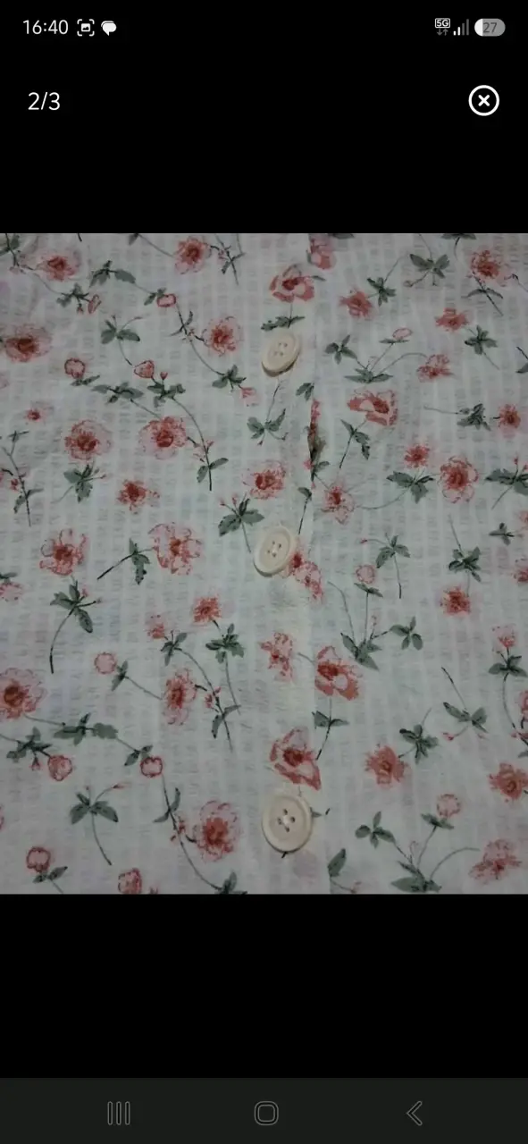 Blusa de flores manga corta para mujer - 2