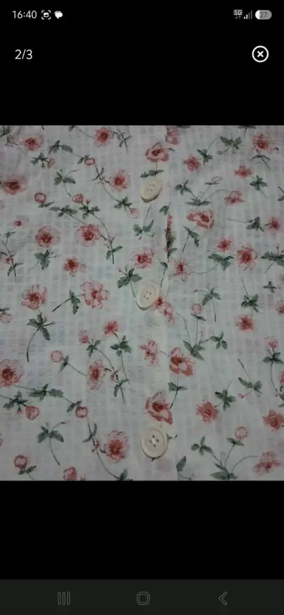 Blusa de flores manga corta para mujer - miniatura 2