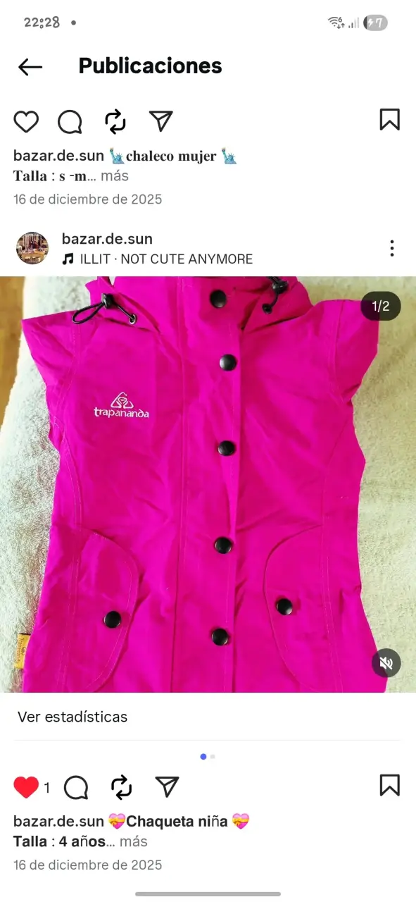 Chaqueta rosa 💕